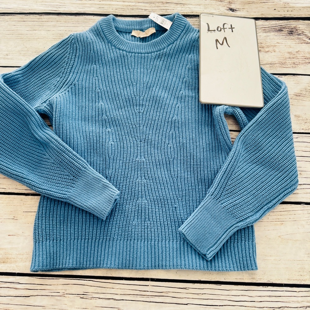LOFT Women's Ribbed Crew Neck Sweater